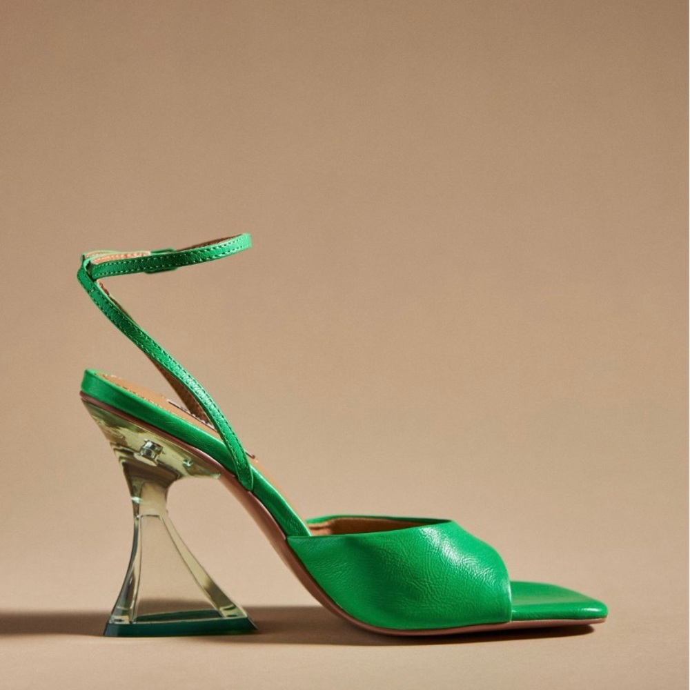 Bibi Lou Gloss Ankle Strap Heels